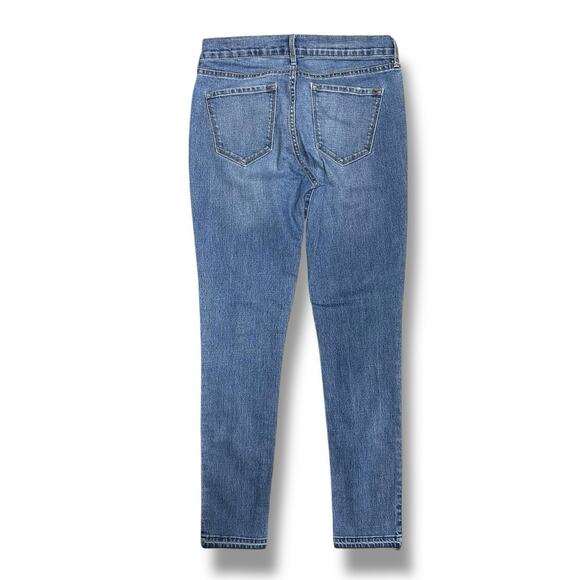 Old Navy Jeans Original Mid Rise Raw Hem Stretch Denim Womens Size 8 Long Tall - Picture 7 of 8